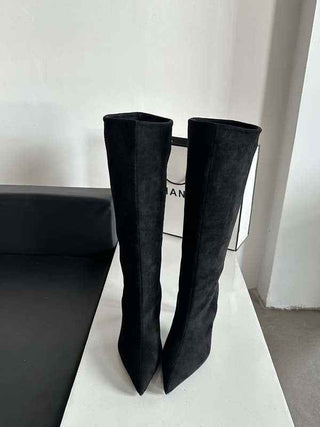 Stiefel Damen Wildleder Optik