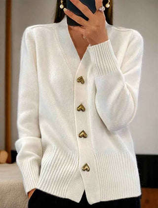 Schlichter Damen-Cardigan mit Knöpfen