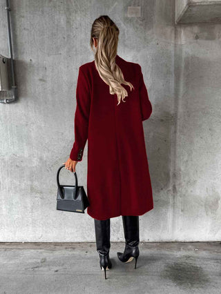 Figurbetonter Trenchcoat in Long-Form