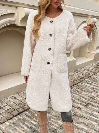 Fleece Jacke Damen Lang