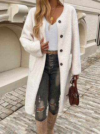 Fleece Jacke Damen Lang