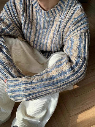 Gestreifter Pullover Herren