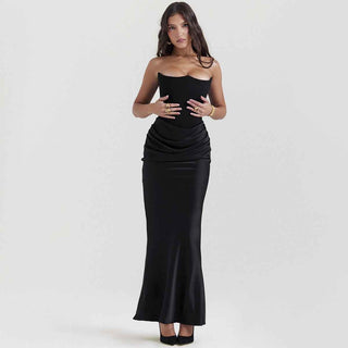Elegantes Korsett-Maxikleid