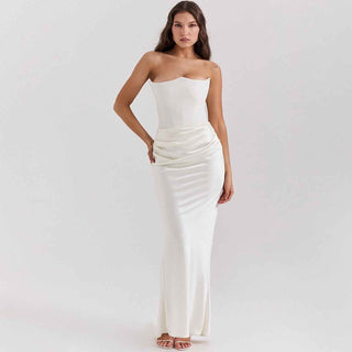 Elegantes Korsett-Maxikleid