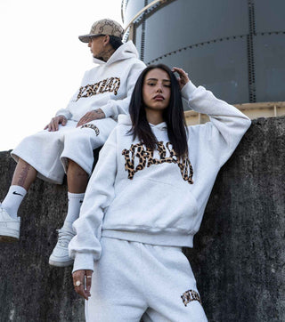 Lässiger Leopard Hoodie