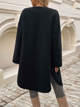 Fleece Jacke Damen Lang