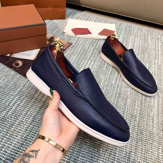 Klassische Lederloafers Herren