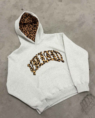 Lässiger Leopard Hoodie