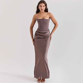 Elegantes Korsett-Maxikleid