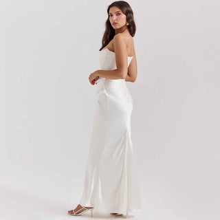 Elegantes Korsett-Maxikleid