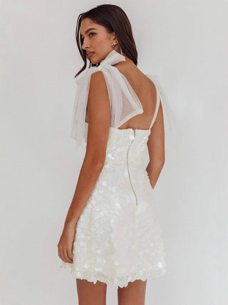 Glitzer-Mini‑Kleid mit Paillettenbesatz