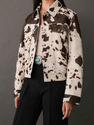 jacke mit Kuhmuster