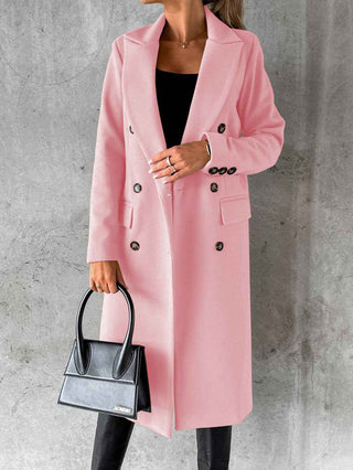 Figurbetonter Trenchcoat in Long-Form