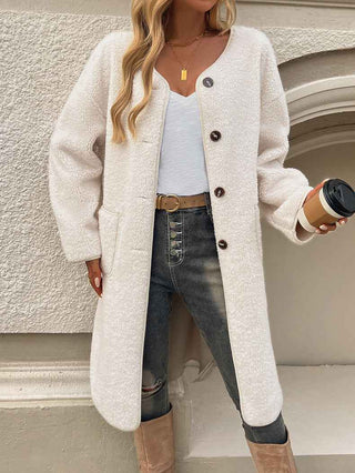 Fleece Jacke Damen Lang