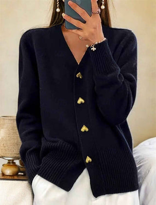 Schlichter Damen-Cardigan mit Knöpfen