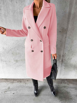Figurbetonter Trenchcoat in Long-Form