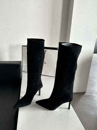 Stiefel Damen Wildleder Optik