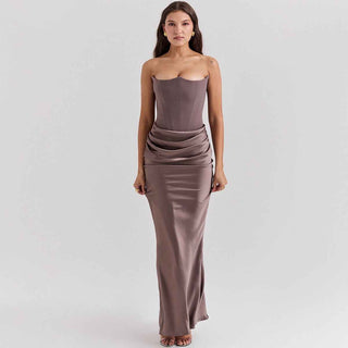 Elegantes Korsett-Maxikleid