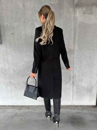 Figurbetonter Trenchcoat in Long-Form