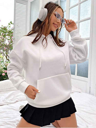 Weißer Hoodie Damen Print