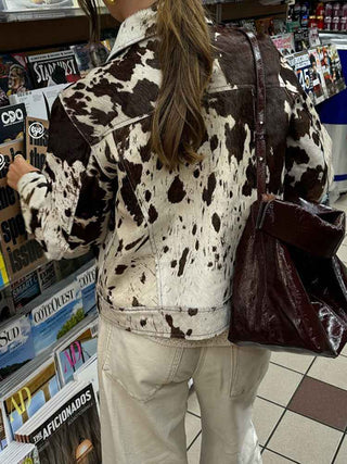 jacke mit Kuhmuster