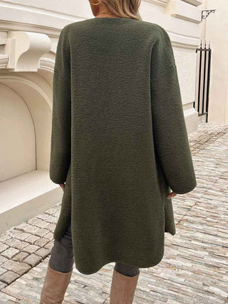 Fleece Jacke Damen Lang