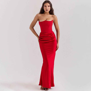 Elegantes Korsett-Maxikleid