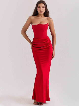 Elegantes Korsett-Maxikleid