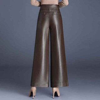 Faux leather pants
