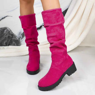 Damen Slouch Stiefel Modisch