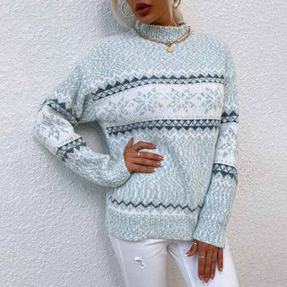Pullover mit Stehkragen locker geschnitten