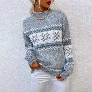 Pullover mit Stehkragen locker geschnitten