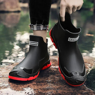 Regenstiefel Herren Kurz mit Profilsohle