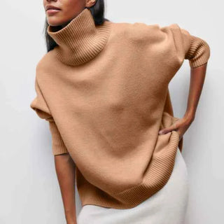 Figurbetonter Damen Rollkragenpullover