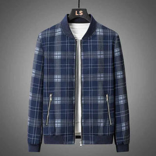 Karierte Bomberjacke Herren