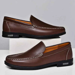 Klassische Lederloafers Herren