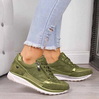 Damen Sneaker mit Reißverschluss