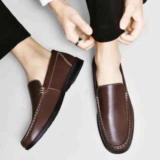 Klassische Lederloafers Herren