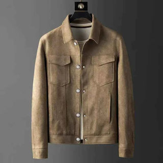 Wildlederlook Jacke Herren