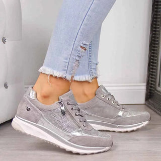 Damen Sneaker mit Reißverschluss