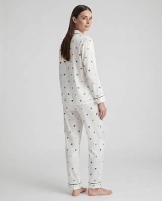 Schlafanzug Damen lang mit Hemd und Hose-Cecile Lavelle-Cecile Lavelle