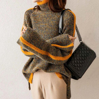 Oversize Rollkragenpullover Damen