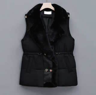 Damen Winter Weste Plüsch
