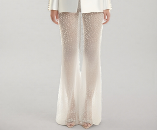 Blazer mesh pants set