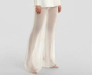 Blazer mesh pants set