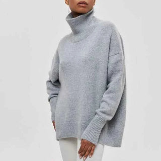 Figurbetonter Damen Rollkragenpullover