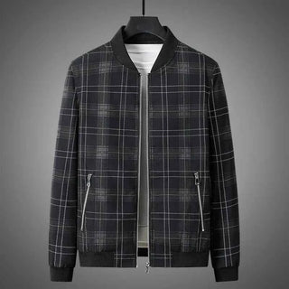 Karierte Bomberjacke Herren