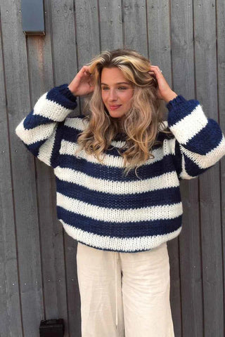 Gestreifter Pullover Damen