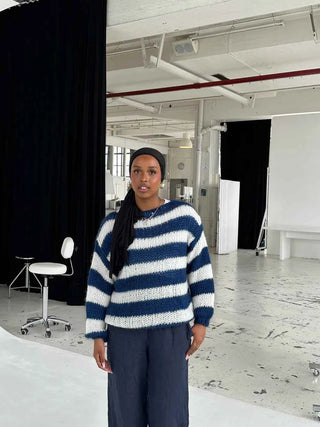 Gestreifter Pullover Damen
