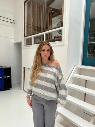 Gestreifter Pullover Damen